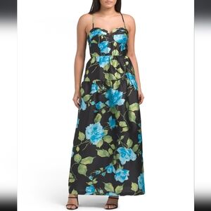 Flora Bea NYC Sleeveless Floral Maxi Dress M